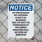 Signmission No Trespassing Or Loitering Except OSHA Notice Sign, Plastic, 10in W x 14in L, 2PK OS-2PACK-NS-P-1014-V-14954 - alternate 4